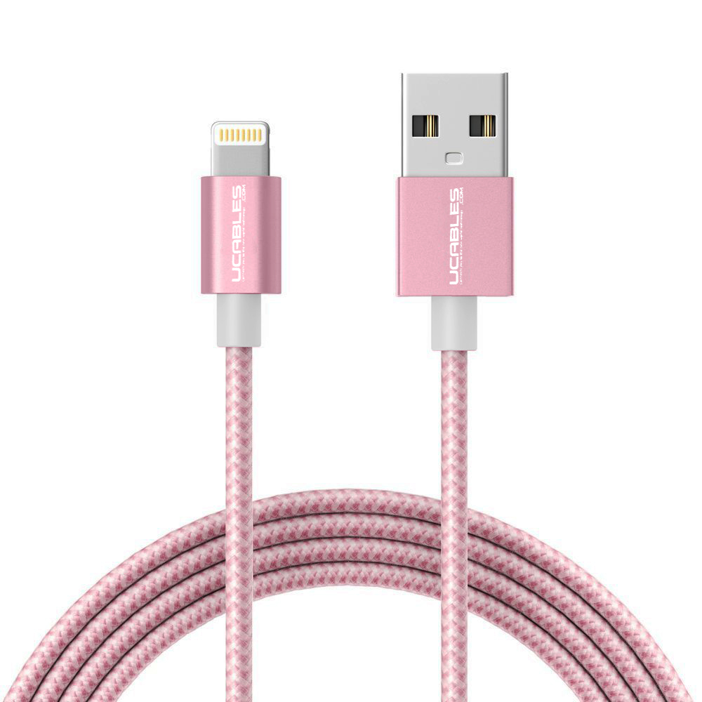 0,9 m Cable de nailon con trenzado doble Basics Oro rosa con certificación MFi de Apple de USB A a Lightning 